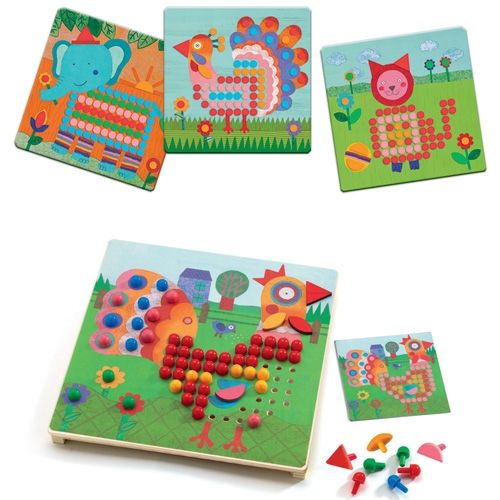 djeco mozaïekpuzzels dieren | DJ08137 | 2