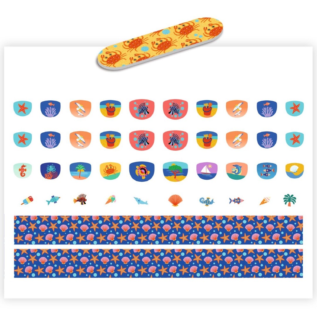 djeco nagelstickers mediterraans | DJ09244 | 1