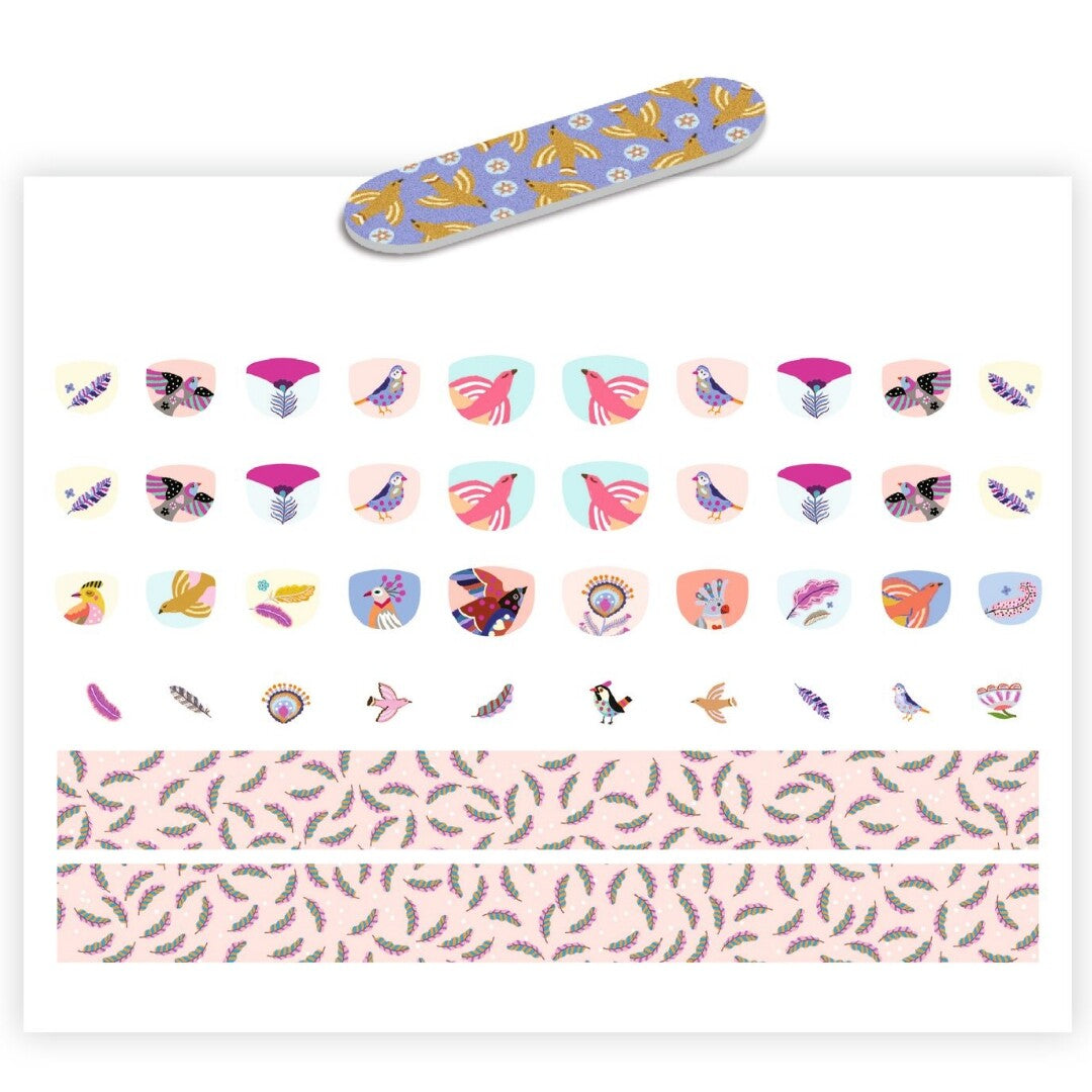 djeco nagelstickers veren | DJ09239 | 1
