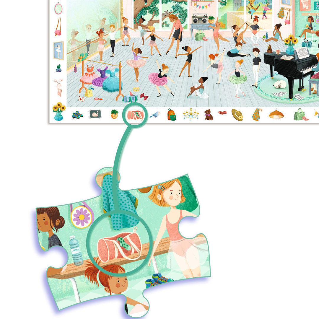 djeco observatiepuzzel de dansschool - 100st | DJ07514 | 1