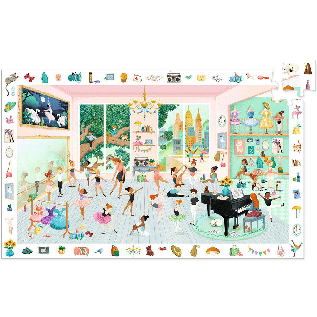 djeco observatiepuzzel de dansschool - 100st | DJ07514 | 3