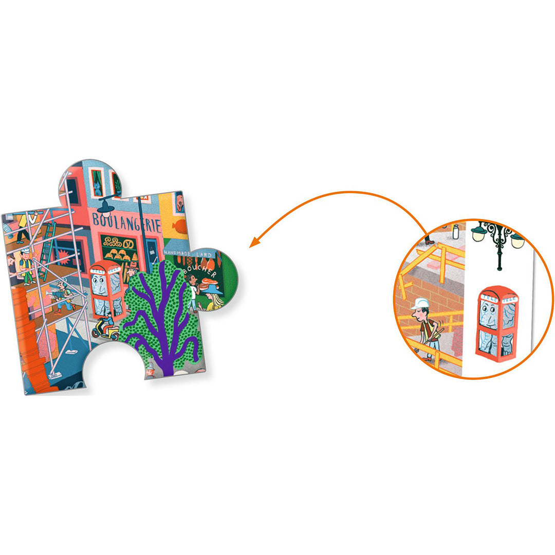 djeco observatiepuzzel de stad - 200st | DJ07515 | 3