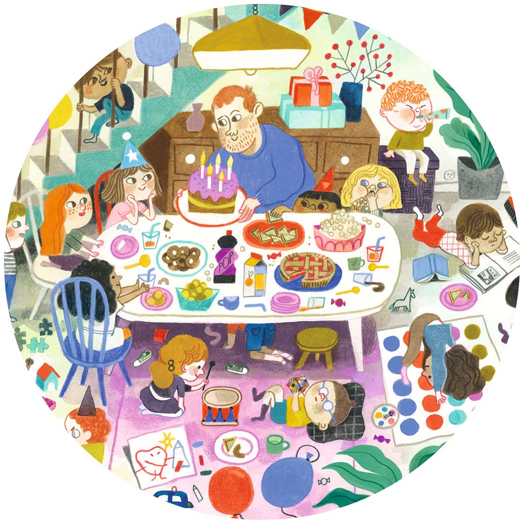 djeco observatiepuzzel verjaardagsfeest - 54st | DJ07566 | 3