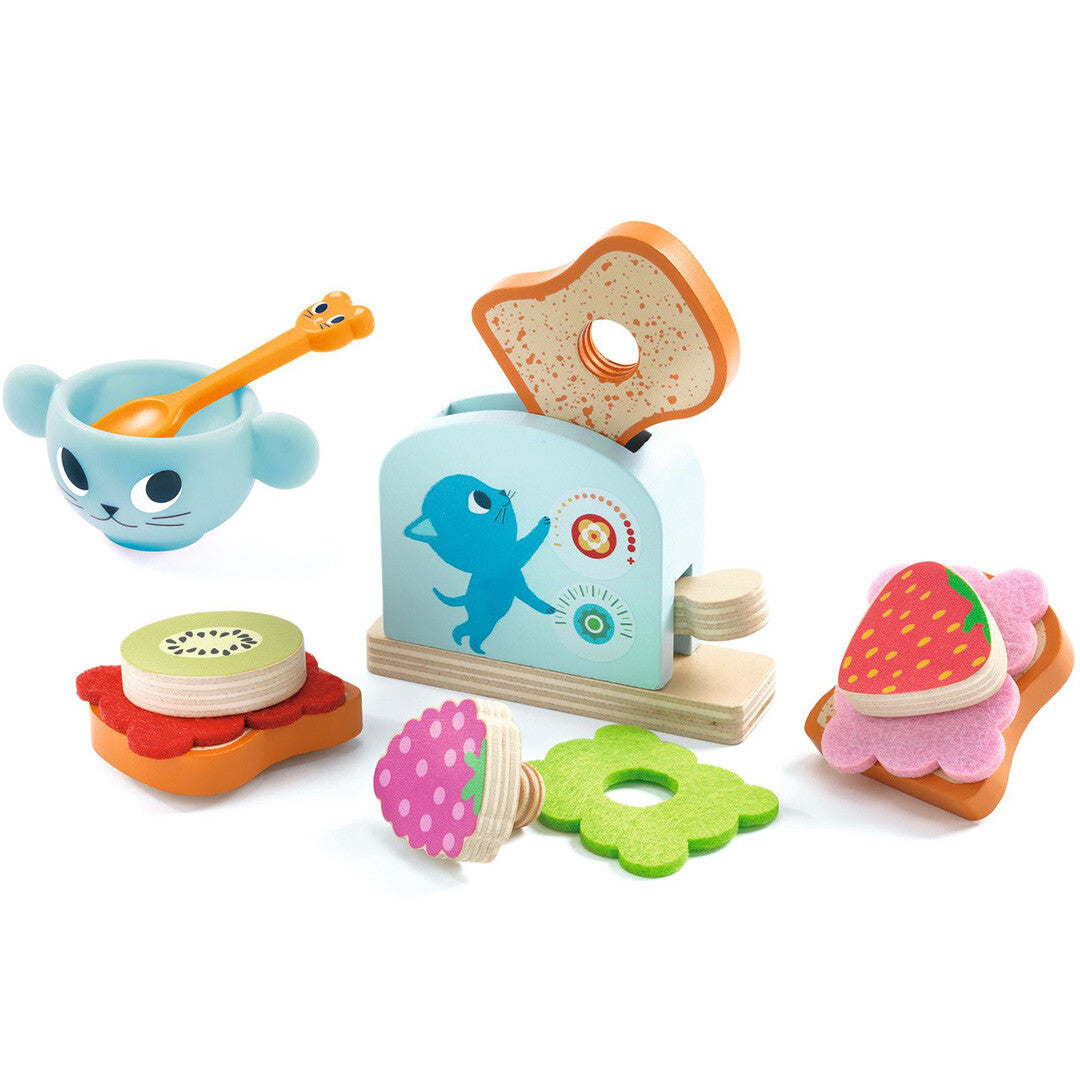 djeco ontbijtset kittens - 12-delig | DJ05507 | 0