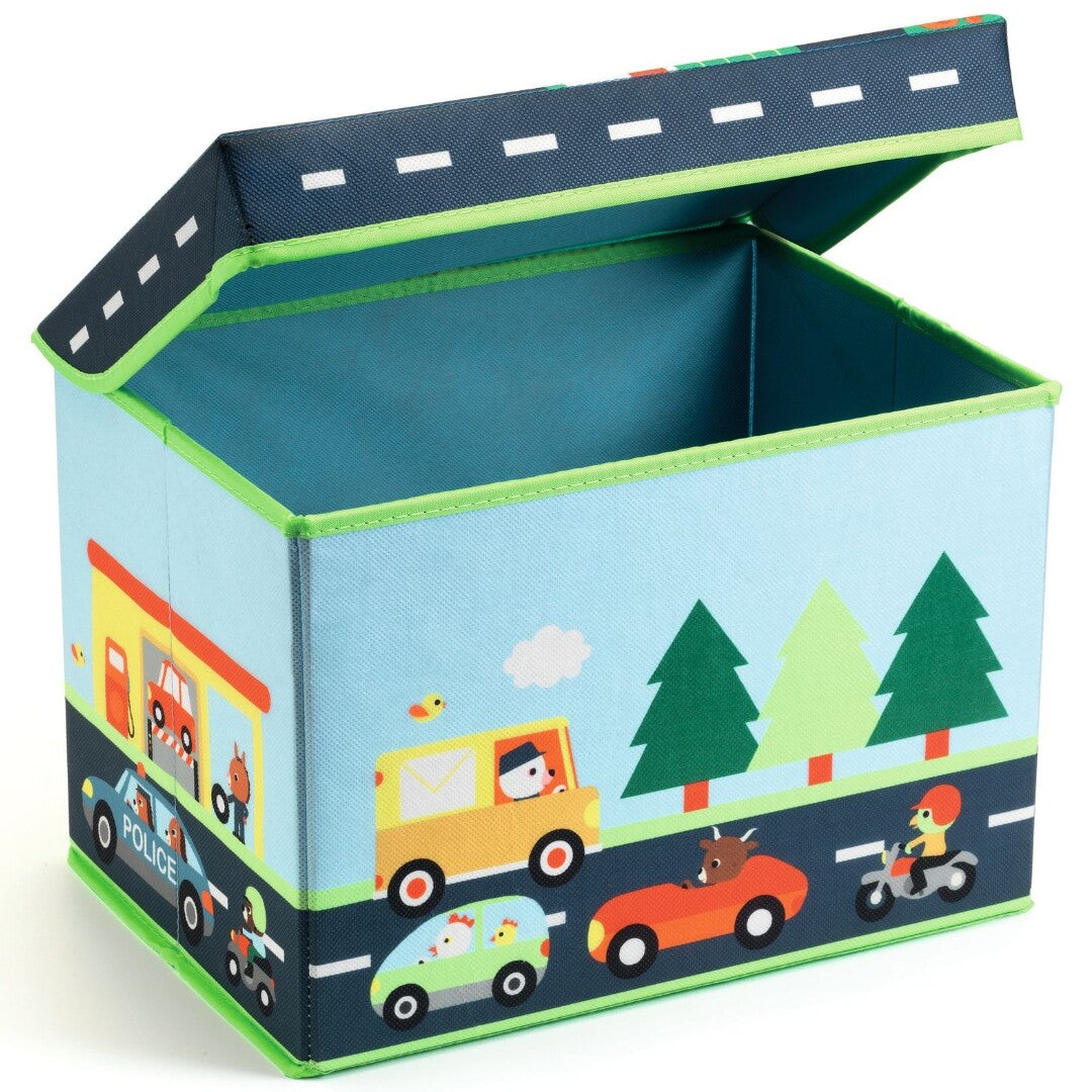 djeco opbergpoef circuit - 35x25 cm | DD04487 | 1