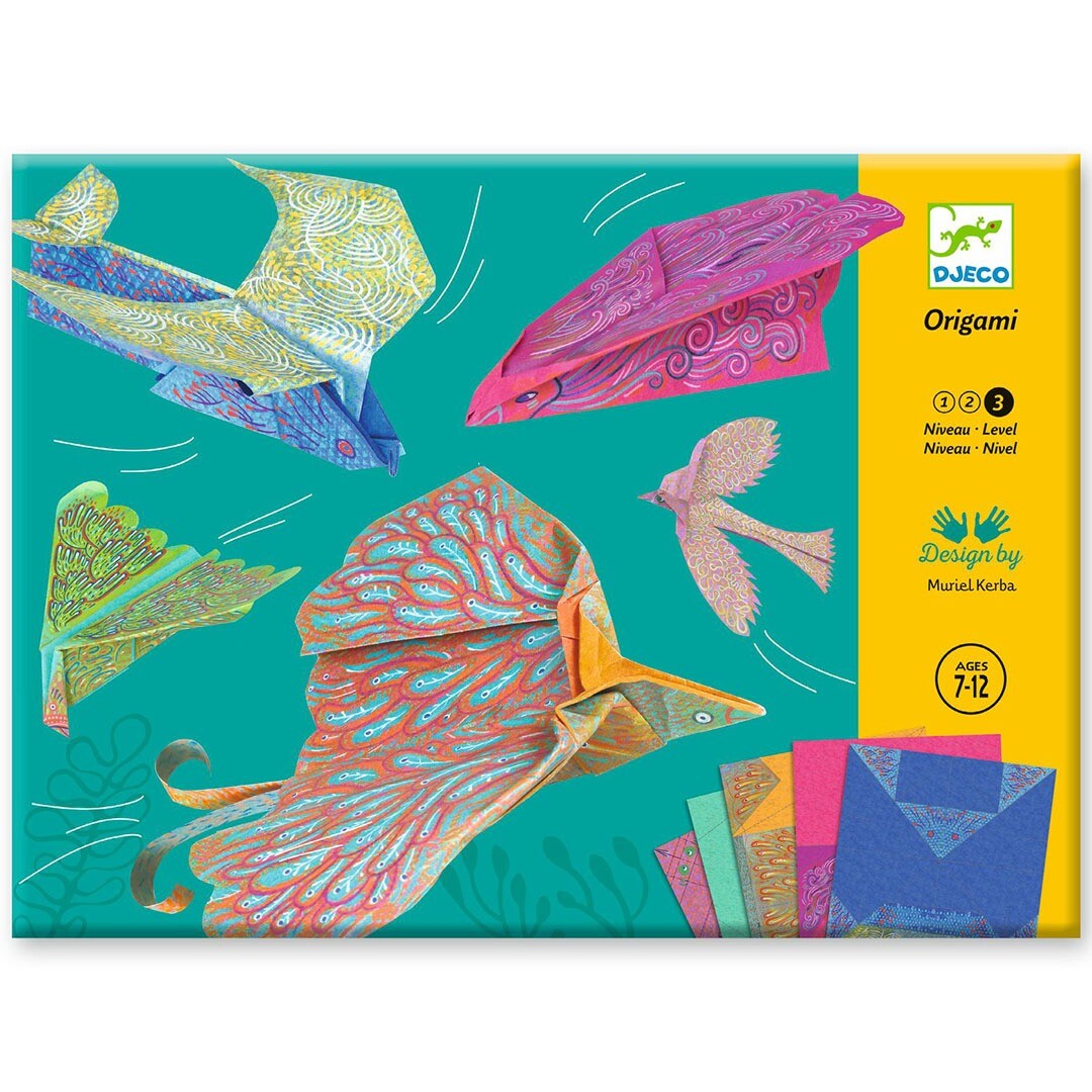 djeco origami - vogels vouwen | DJ08703 | 0
