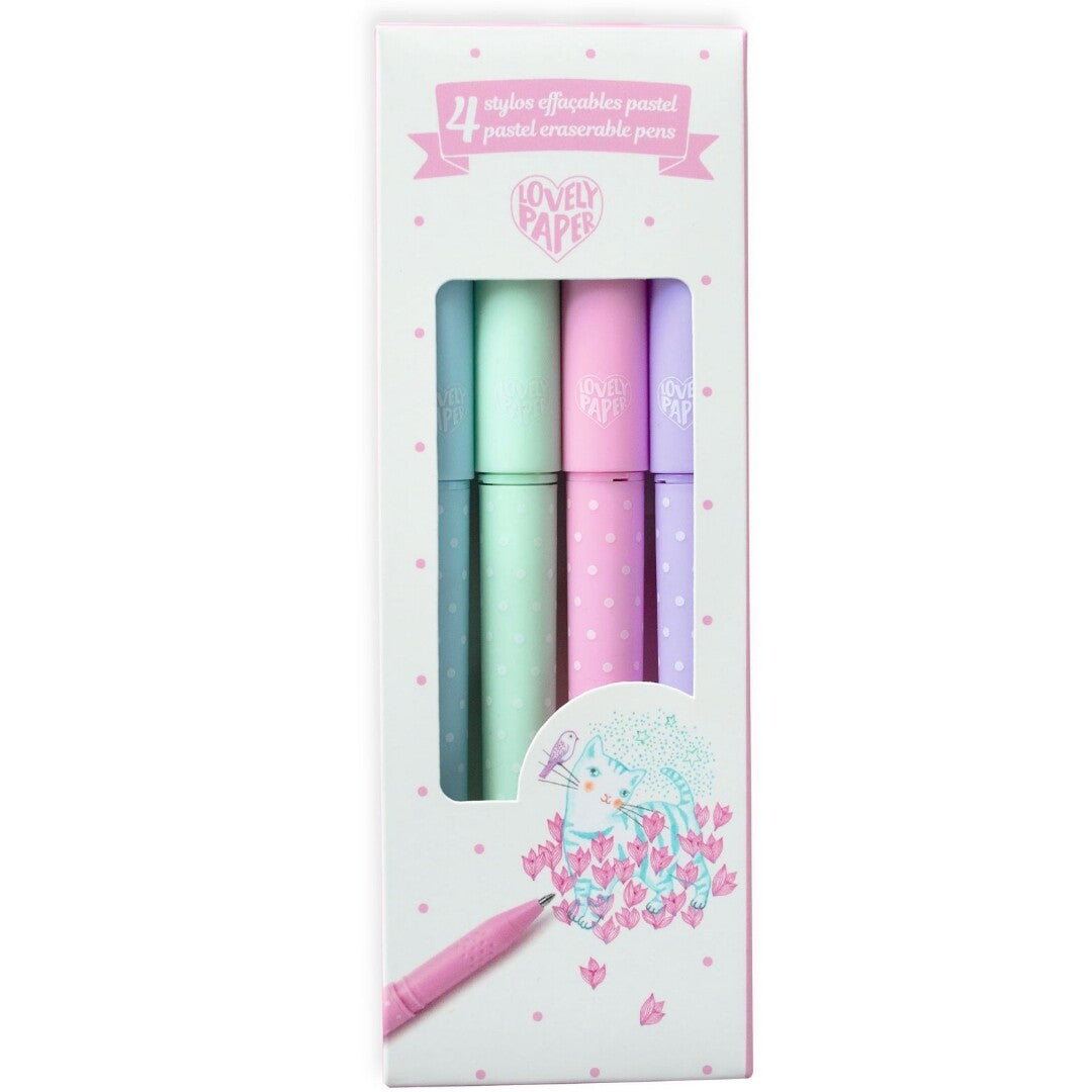 djeco pennen uitwisbare inkt - pastel - 4st | DD03794 | 1