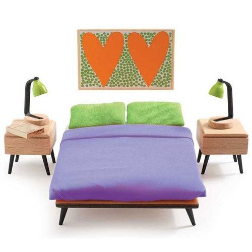 djeco poppenhuis master bedroom | DJ07825 | 0