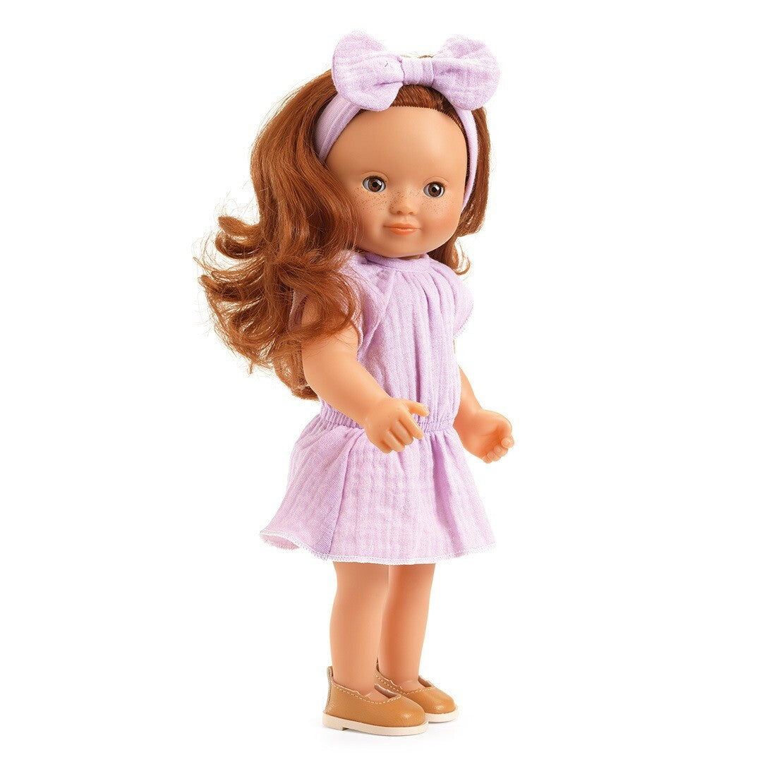 djeco poppenkledingset pomea lovely - violet - 32 cm | DJ07770 | 1
