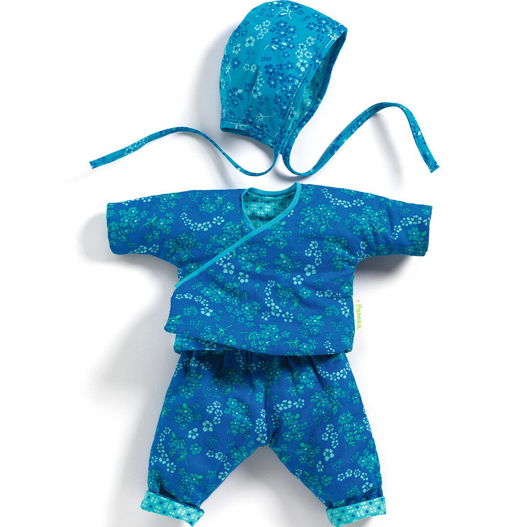 djeco poppenkledingset pomea - petit pan - mikado - 32 cm | DJ07753 | 0