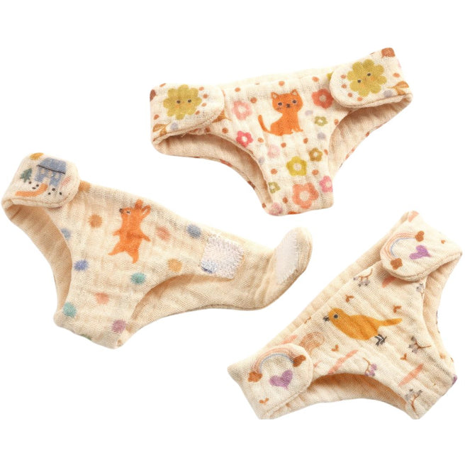 djeco poppenluiers pomea - nappies - 3st | DJ07791 | 0
