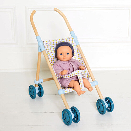 djeco poppenwagen pomea - geblokt | DJ07843 | 1
