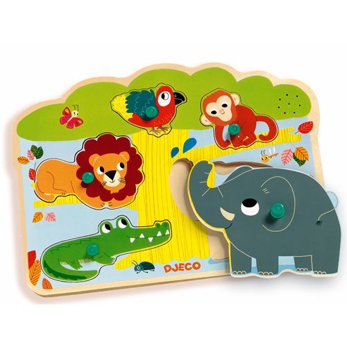 djeco puzzel baobab met geluid (5st) | DJ01708 US | 0
