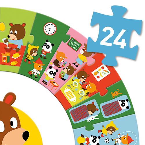 djeco puzzel de dag - 24st | DJ07015 | 3