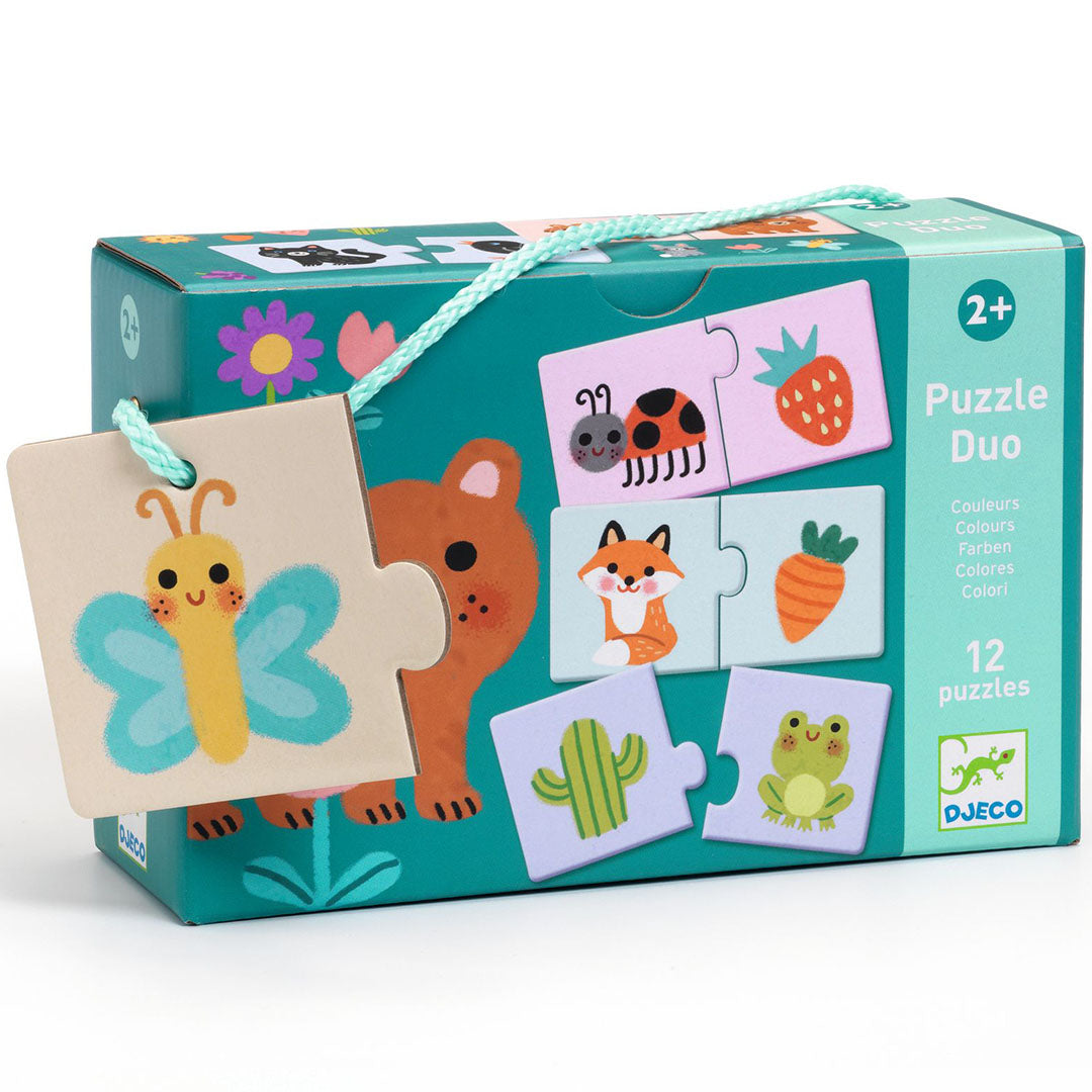 djeco puzzel duo - kleuren - 12x2st | DJ08273 | 2
