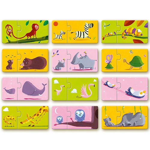 djeco puzzel duo mama & baby (12x2st)  | DJ08157 | 2