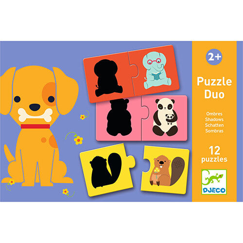 djeco puzzel duo schaduwen - 12x2st | DJ08187 | 2