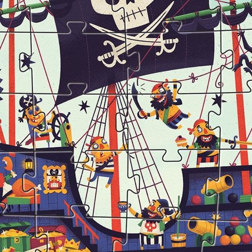 djeco puzzel het piratenschip (36st) | DJ07129 | 1