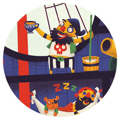 djeco puzzel het piratenschip (36st) | DJ07129 | 3