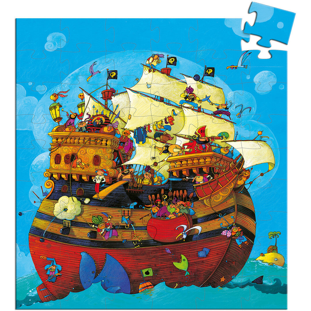 djeco puzzel het piratenschip van roodbaard (54st) | DJ07241 | 1