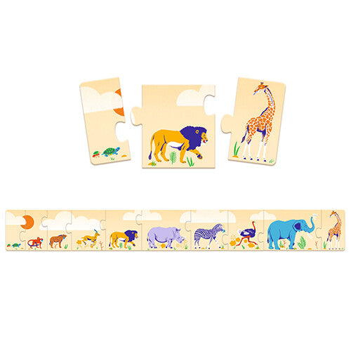 djeco puzzel klein en groot - 10st | DJ08189 | 1