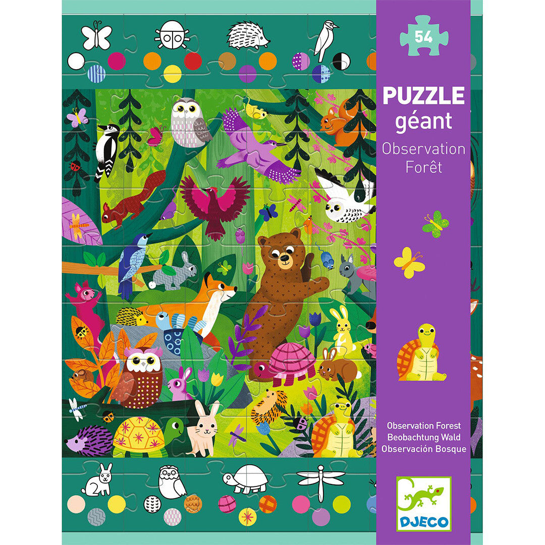 djeco puzzel observatie bos - 54st | DJ07149 | 0