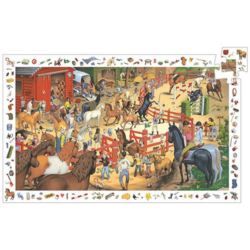 djeco puzzel observation paarden (200st) | DJ07454 | 2