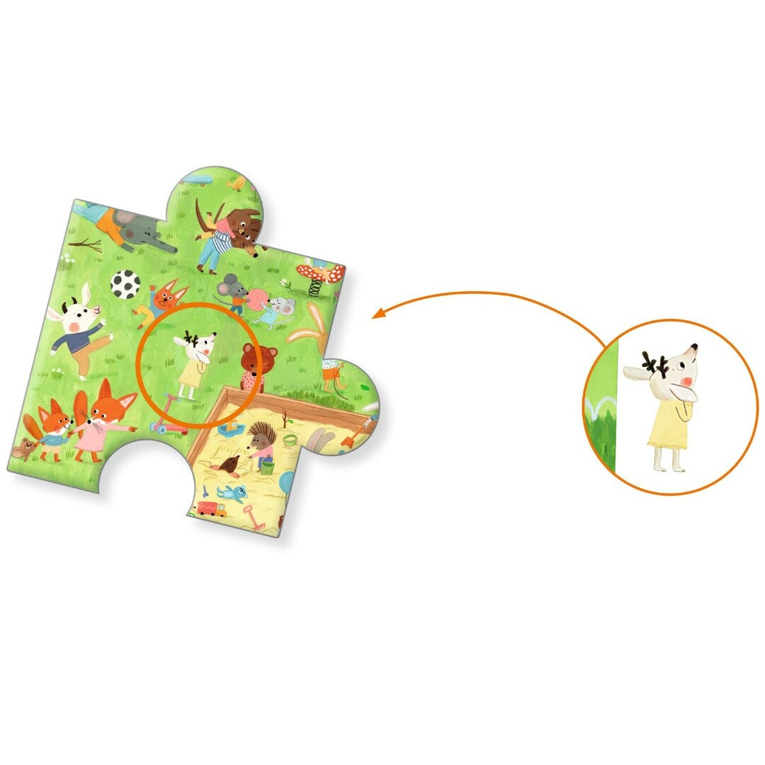 Djeco puzzel observation speeltuin - 35st | ilovespeelgoed