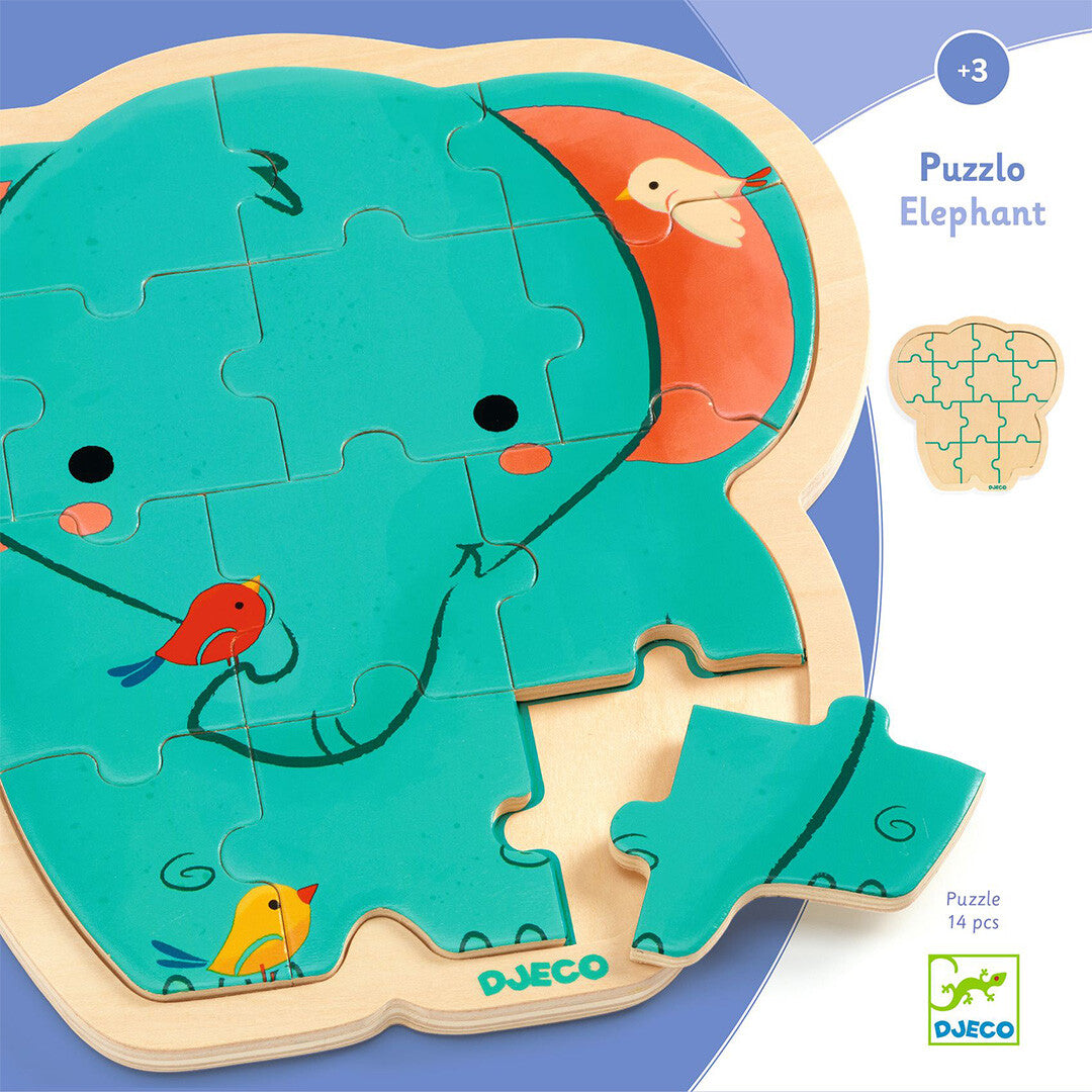 djeco puzzel olifant - 14st | DJ01823 | 0