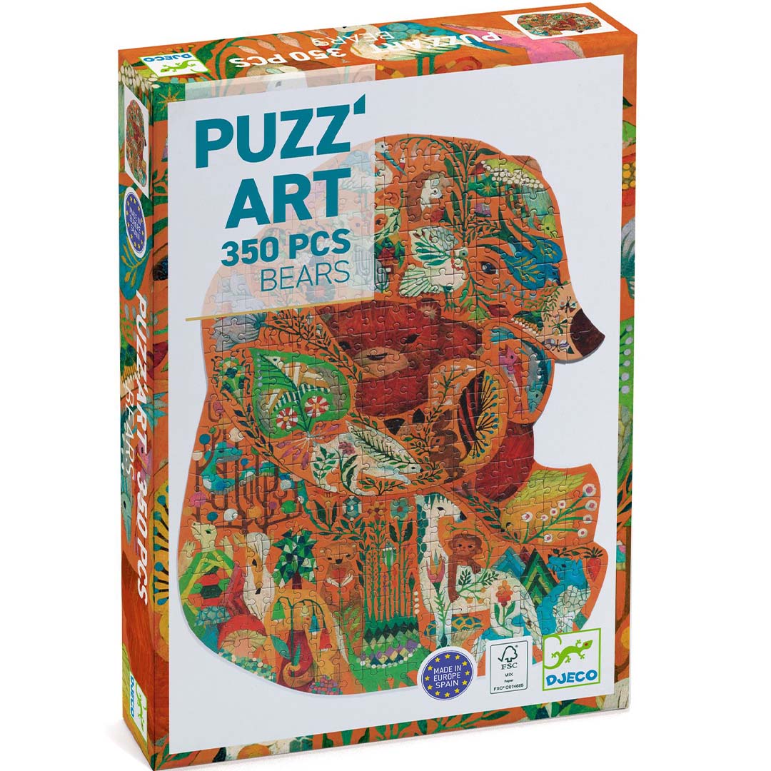 djeco puzzel puzz'art beren - 350st | DJ07661 | 3