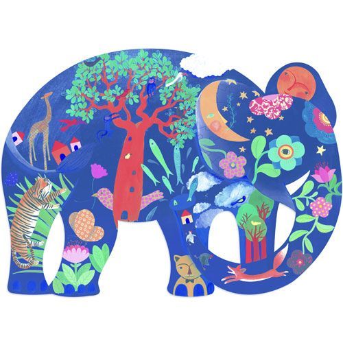 djeco puzzel puzz'art olifant (150st) | DJ07652 | 0