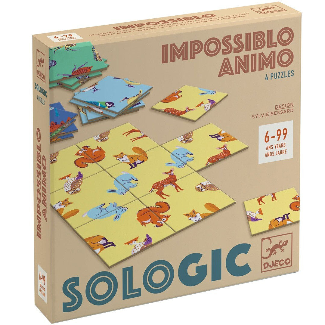 djeco puzzel sologic impossiblo - animo - 4x9st | DJ00808 | 0