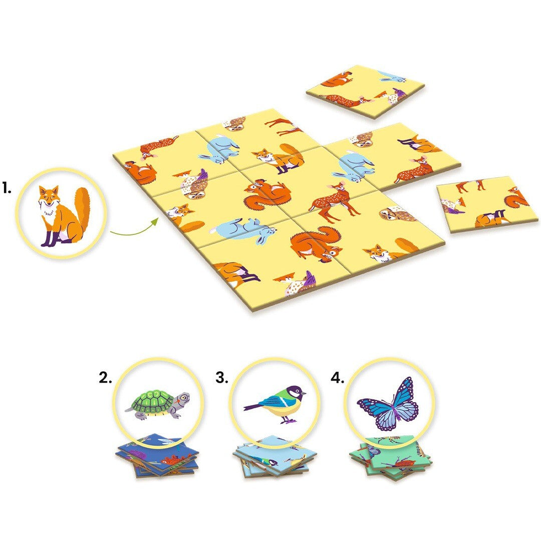 djeco puzzel sologic impossiblo - animo - 4x9st | DJ00808 | 1