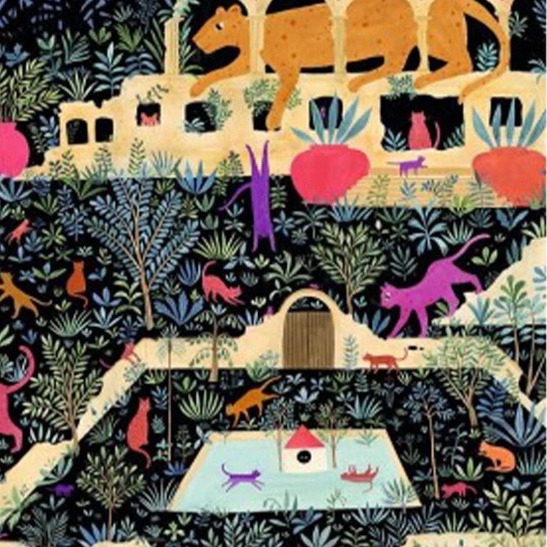 djeco puzzel the kingdom of cats - 500st | DJ07686 | 3