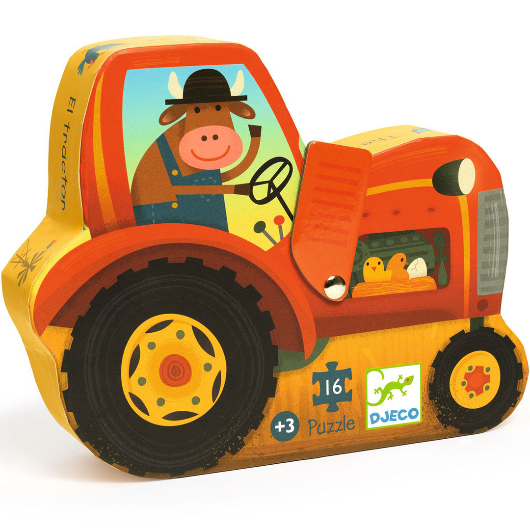 djeco puzzel tractor - 16st | DJ07275 | 1