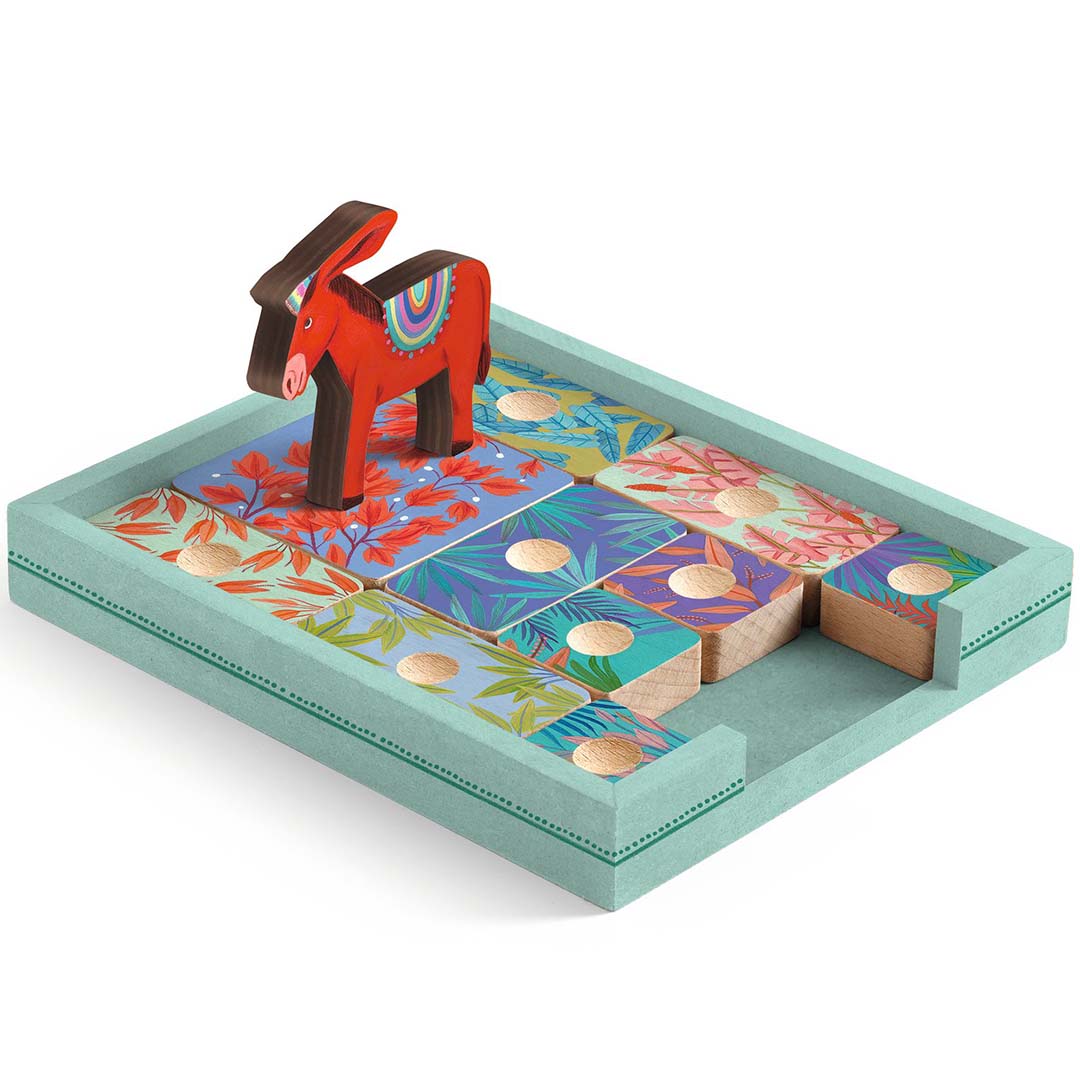djeco puzzelspel sologic - rode ezel | DJ00815 | 1
