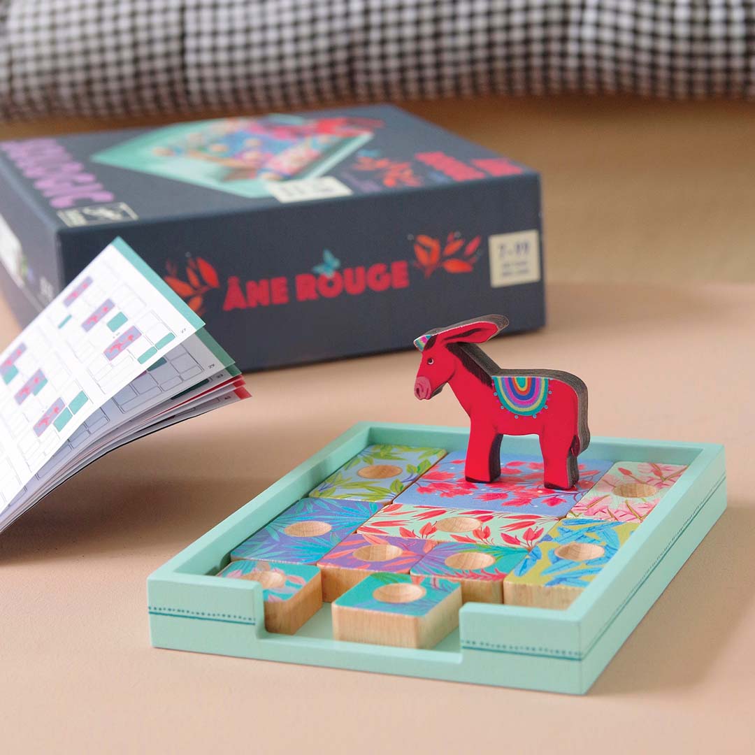 djeco puzzelspel sologic - rode ezel | DJ00815 | 2