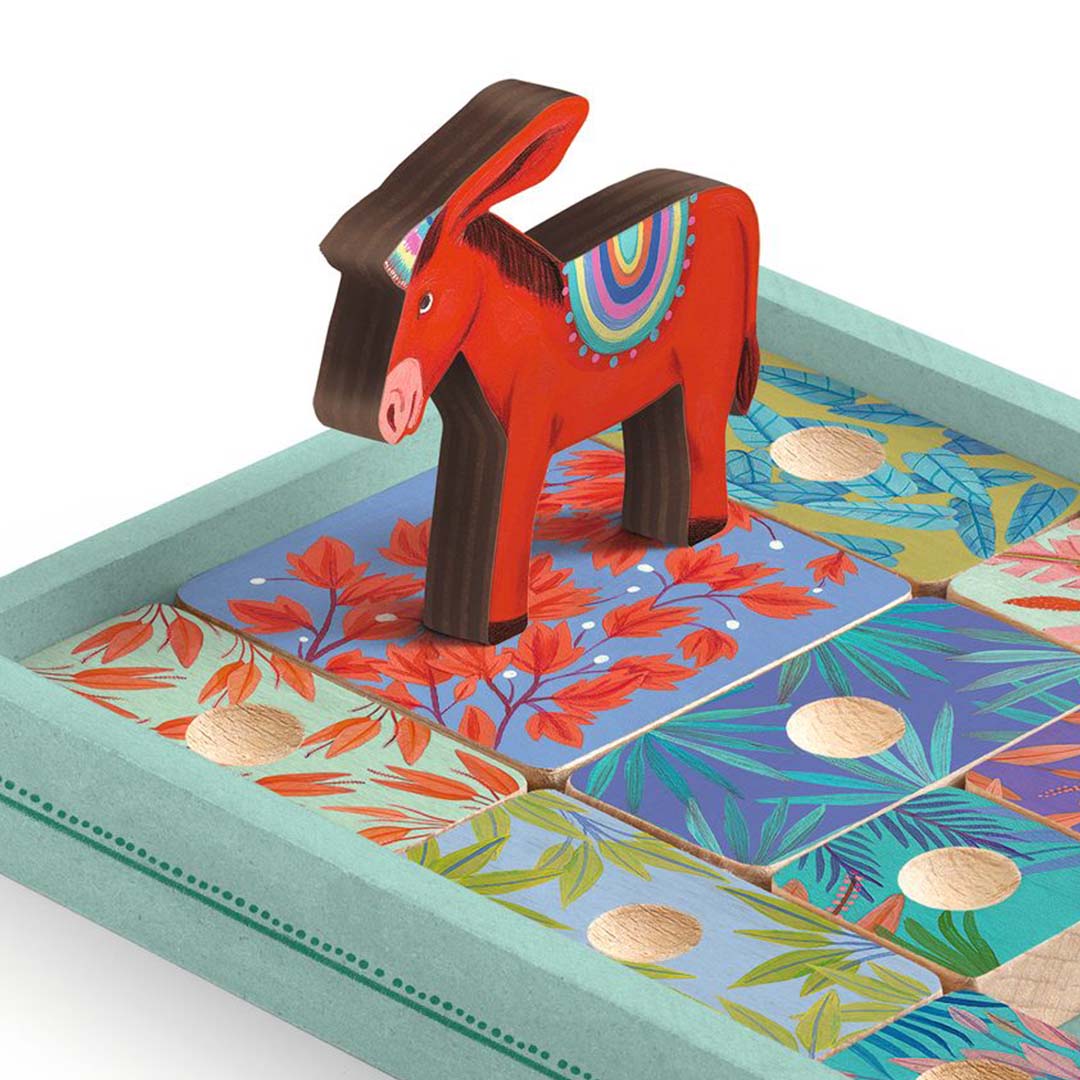 djeco puzzelspel sologic - rode ezel | DJ00815 | 3
