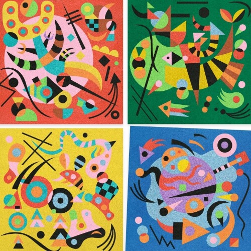 djeco schilderen op nummer abstract - kandinsky | DJ09382 | 4