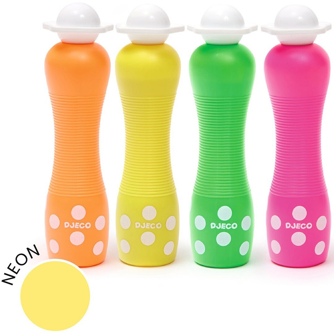 djeco schuimmarkers neon - 4st | DJ09059 | 3