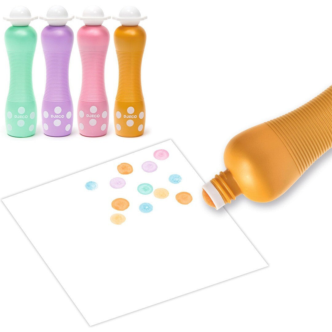 djeco schuimmarkers pearly - 4st | DJ09058 | 1