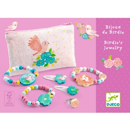 djeco sieraden met etui - birdie  | DJ05561 | 1