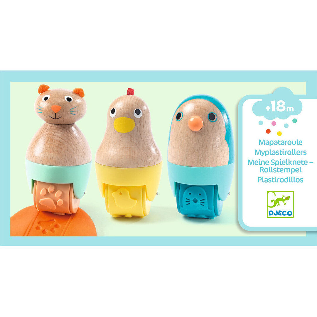 djeco stempel rollers dieren - 3st | DJ09035 | 3