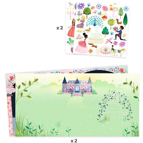djeco stickerboek kasteelleven | DJ08954 | 2