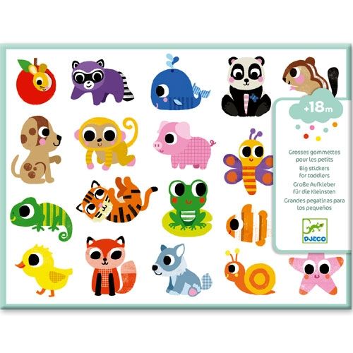 djeco stickers babydieren - 120st | DJ09084 | 0