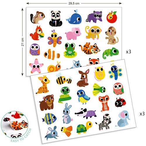 djeco stickers babydieren - 120st | DJ09084 | 1