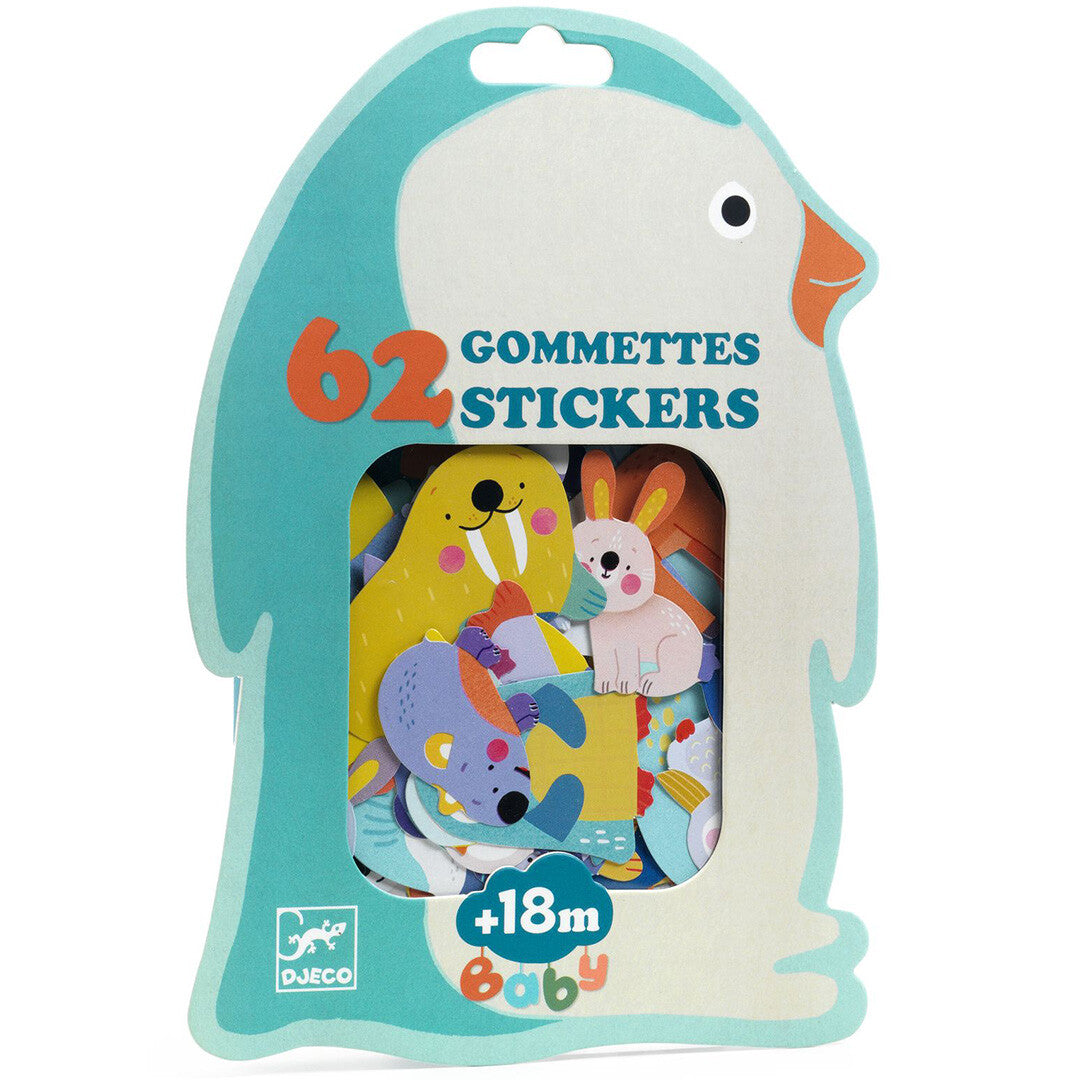 djeco stickers dieren van de ijsvlakte - 62st | DJ00054 | 0