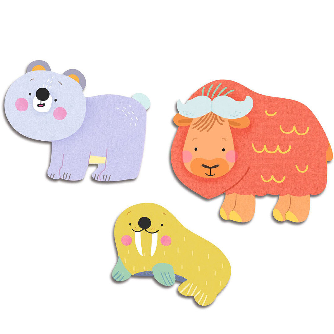 djeco stickers dieren van de ijsvlakte - 62st | DJ00054 | 1