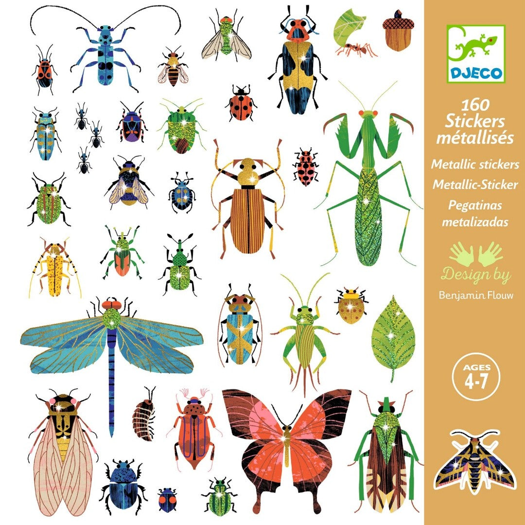 djeco stickers insecten - 160st | DJ09282 | 0