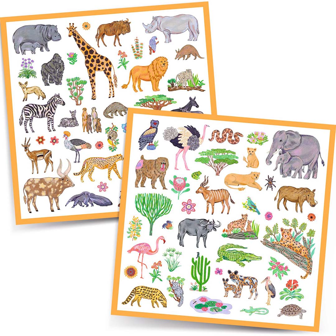 djeco stickers kenya - 160st | DJ09284 | 1